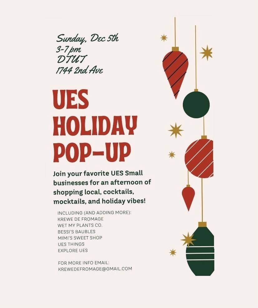 UES Holiday Pop-up