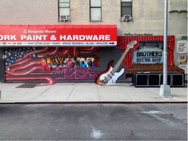 new york paint hardware mural