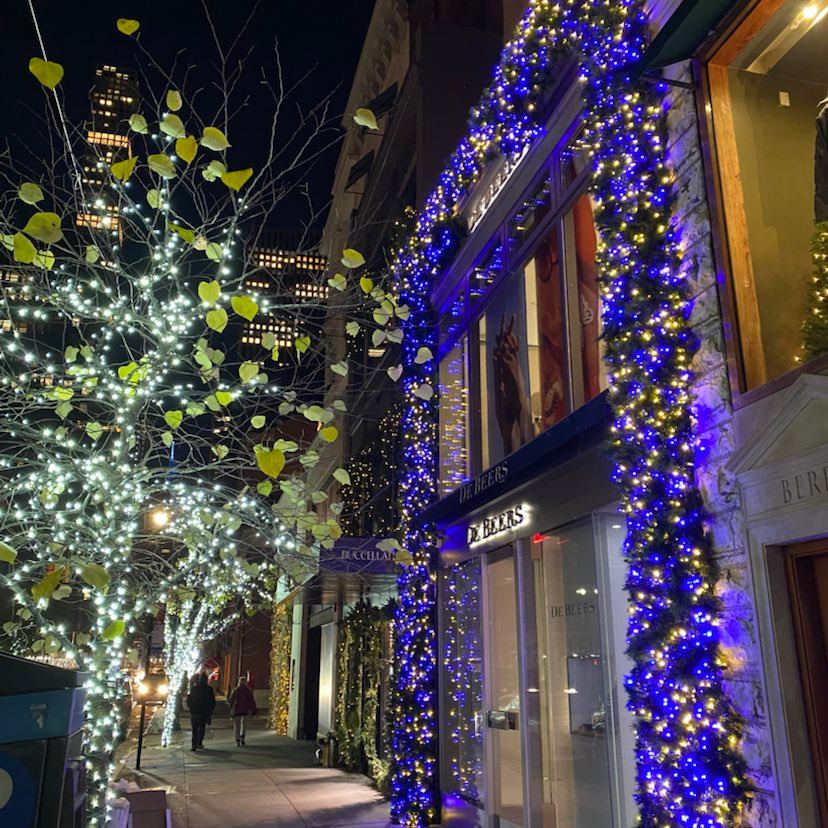 63rd and Madison Avenue holiday display