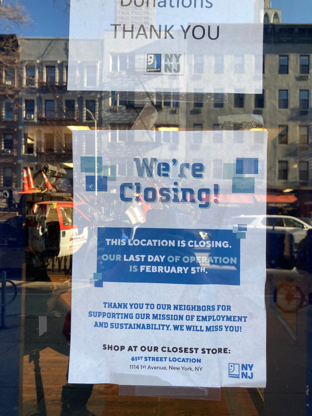 goodwill closing sign