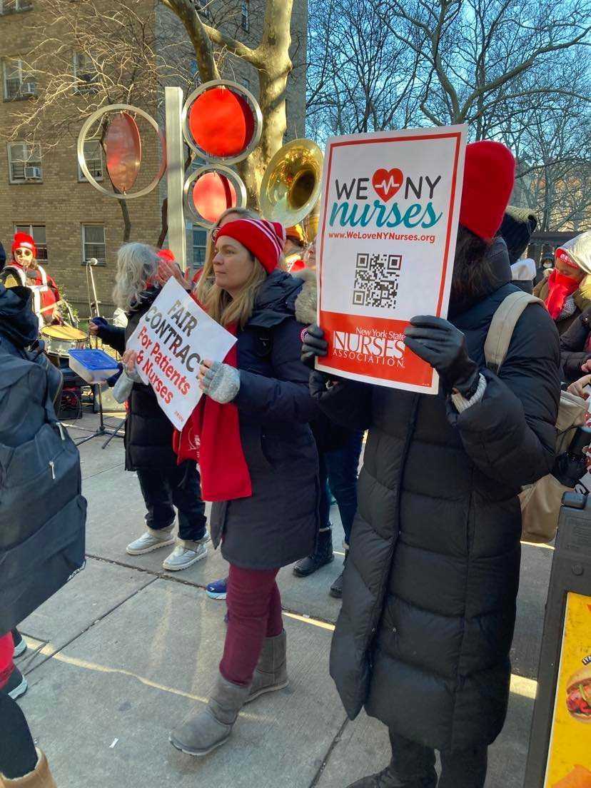 nurse strike mt sinai upper east side