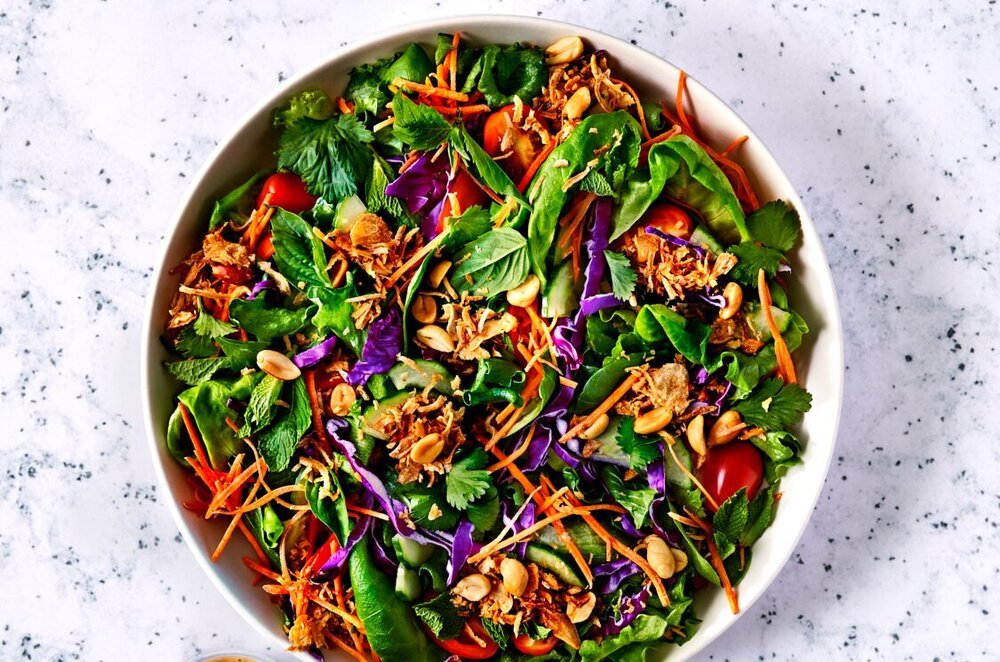 thai peanut salad royal greens