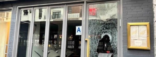 Upper East Side Kosher Restaurant’s Front Window Shattered