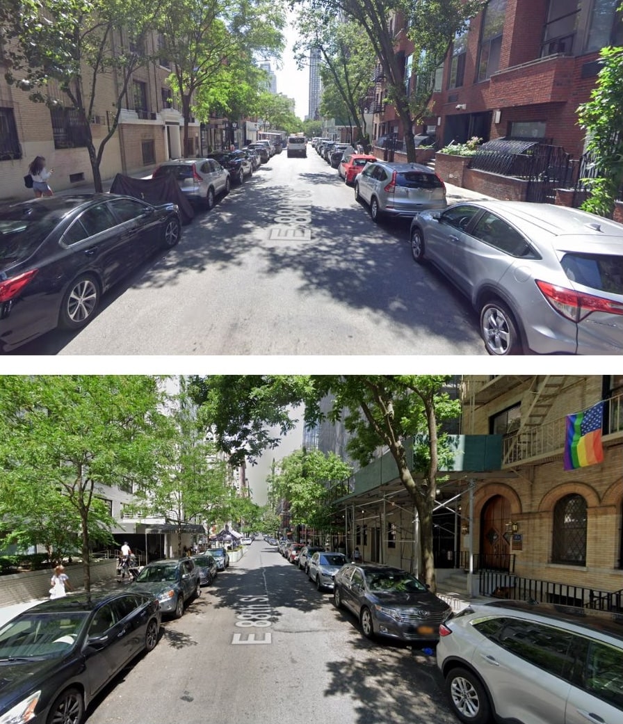 east 88th between third and lex