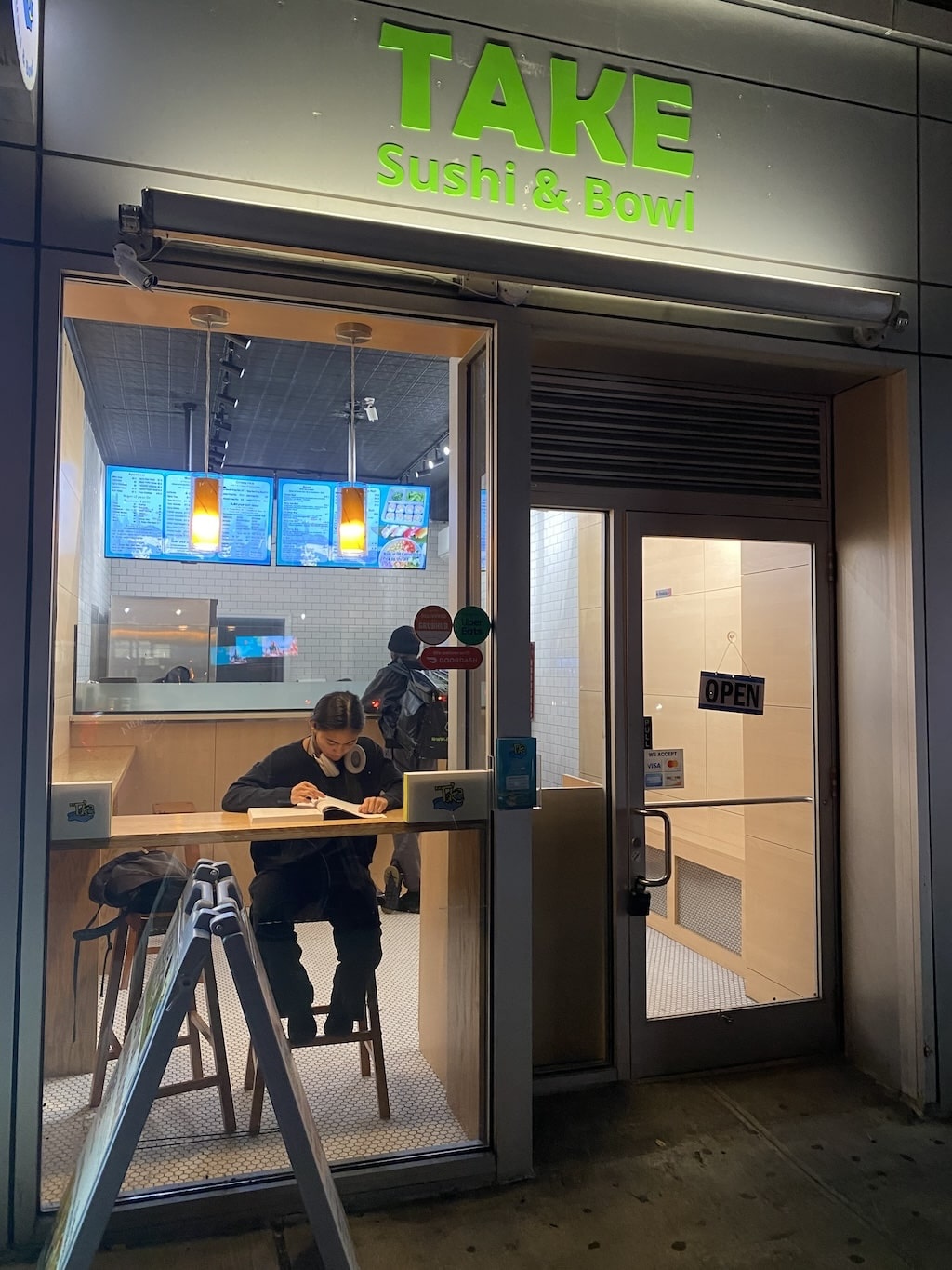 take sushi and bowl